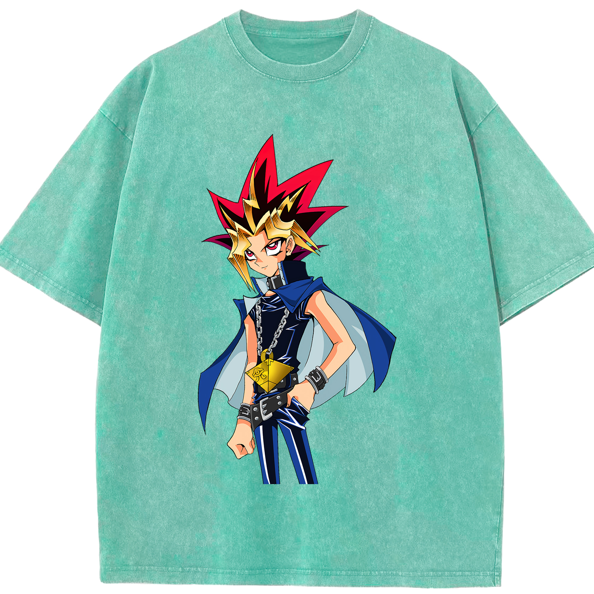 （画像用） 遊☆戯☆王 Yu-Gi-Oh! 綿100% ヴィンテージ風 半袖Tシャツ（フロントプリント）